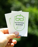 Nutrition Nerd Kiss Cut Sticker